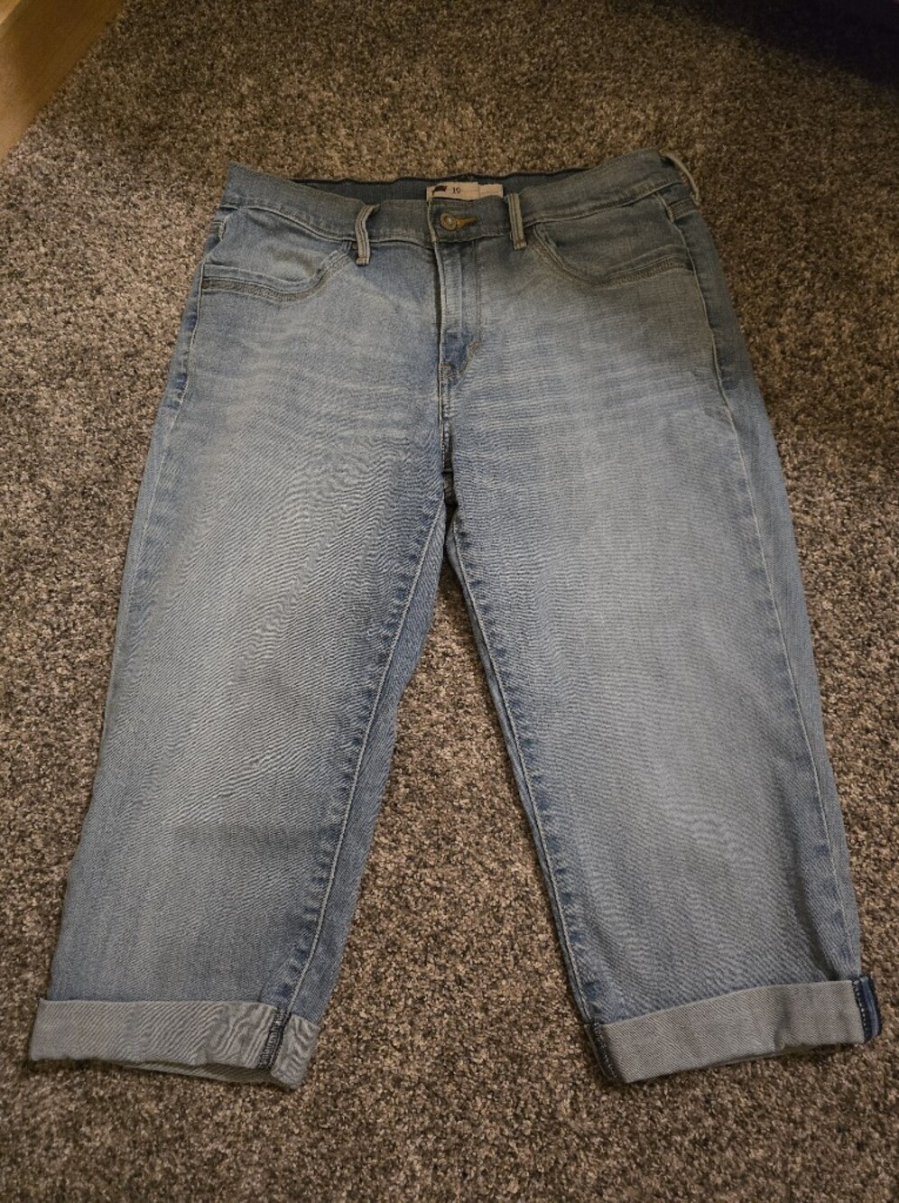 Levi's Light Blue Capri Jeans 10